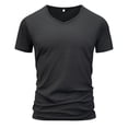 thumbnail image 1 of Nnhblu Mens Fashion Shirts Short Sleeve Round Neck Mens T-Shirts Workout Shirts for Men Summer Beach Casual Short Sleeve, Black-2XL, 1 of 3