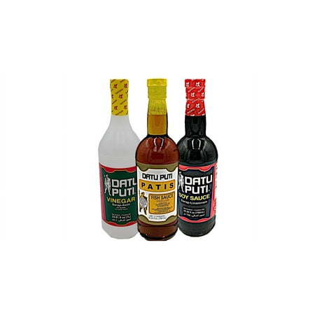 Datu Puti Vinegar, Soy Sauce, & Fish Sauce (Patis) Value Pack