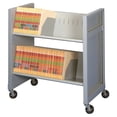 thumbnail image 1 of Datum Storage Solutions 2-Shelf Steel Metal Basic File Cart in Light Gray, 1 of 1
