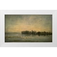 thumbnail image 1 of Daubigny, Charles Francois 24x16 White Modern Wood Framed Museum Art Print Titled - Le Marais de Canards, 1 of 4