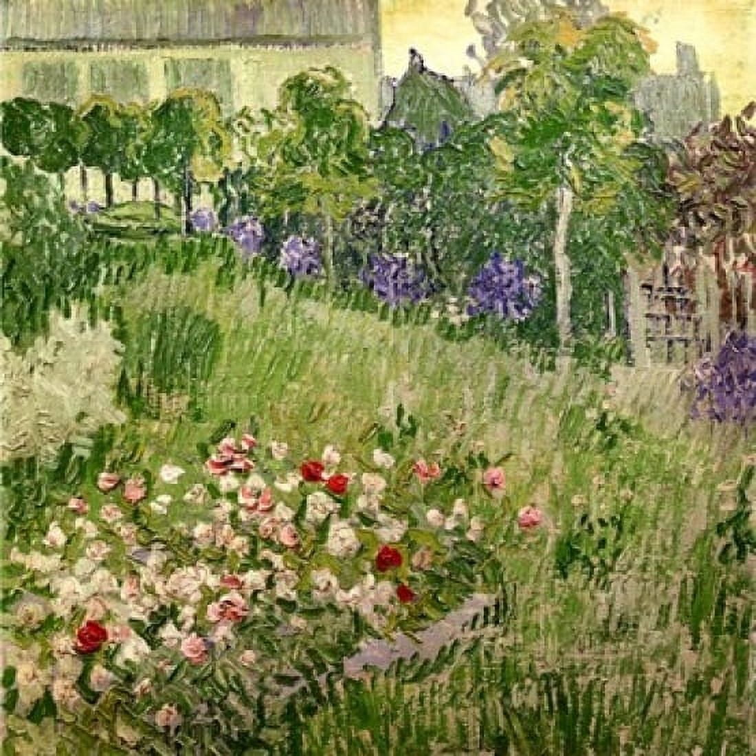 Daubignys garden 1890 Canvas Art - Vincent Van Gogh (28 x 28)
