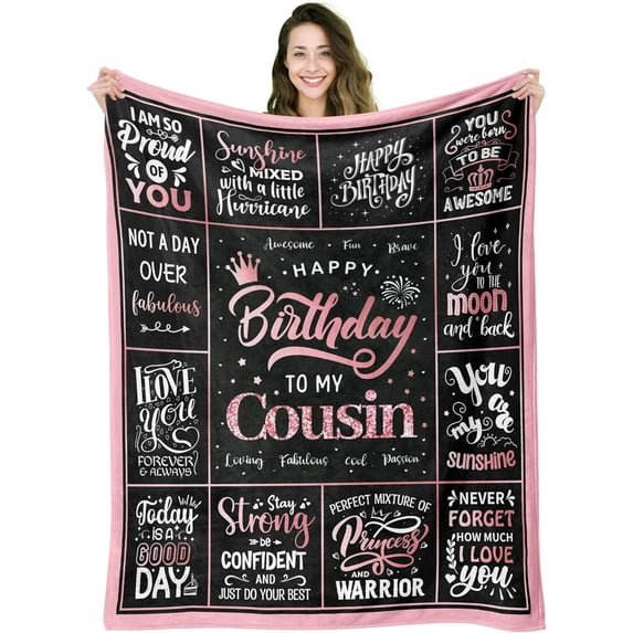 Daughter Birthday Gifts, Birthday Gifts Blankets for Daughter, Happy Birthday Gifts for Daughter Adult from Mom, Unique Daughter Birthday Gifts Ideas Throw Blanket 60x50 Inches