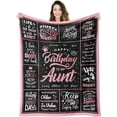 thumbnail image 1 of Daughter Birthday Gifts, Birthday Gifts Blankets for Daughter, Happy Birthday Gifts for Daughter Adult from Mom, Unique Daughter Birthday Gifts Ideas Throw Blanket 60x50 Inches, 1 of 5