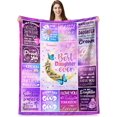 thumbnail image 1 of to My Daughter Blanket from Mom, Gifts for Daughter Mothers Day, Best Birthday Gifts for Daughter from Mother Father, Daughter Graduation Idea Gifts Flannel Throw Blanket 50"x 60", 1 of 5
