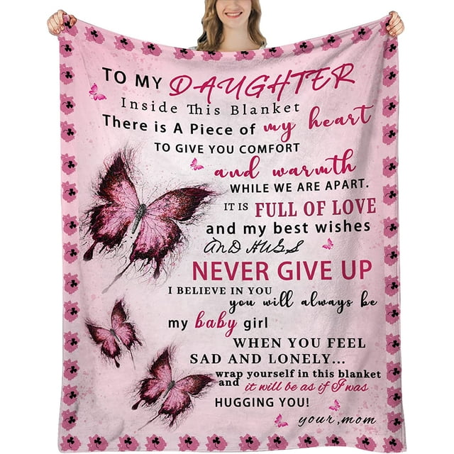 Daughter Blanket from Mom, Daughter Gifts for Birthday, Gifts for