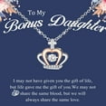 thumbnail image 1 of Daughter/Bonus Daughter/Granddaughter Necklace Gifts from Mom Dad Bonus Mom Grandma, Crown Necklace Birthday Gifts, 1 of 13
