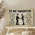 thumbnail image 1 of To My Daughter from Dad Canvas Wall Art – Sentimental Father to Daughter Gift – Inspirational Quote for Graduation, Birthday, or Dorm Room – Rustic Family Decor – Ready to Hang, 1 of 4