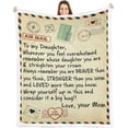 thumbnail image 1 of Daughter Gift Blanket Unique Birthday Gifts for Adult Daughter from Mom to Daughter Birthday Gift for Grown Daughter to My Daughter Airmail Blanket, 1 of 6