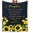thumbnail image 1 of Daughter Gift from Mom, Daughter Blanket Gift from Mom and Dad, Birthday Gifts for Daughter, Daughter Gifts, Mothers Day Blanket Gifts for Daughter, to My Daughter Throw Blanket 50"x60", 1 of 6