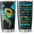 thumbnail image 1 of Daughter Gift from Mom/Dad, Birthday Gifts for Daughter Adult from Mother, Best Gift Ideas for Grown Daughters Coffee Tumbler 20oz, To My Daughter Gift, Graduation Gifts for Daughter Coffee Cup, 1 of 6