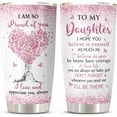 thumbnail image 1 of Daughter Gift from Mom Dad Tumbler 1PC - Daughters Cup - To My Girl Gifts from Mother/Father, Christmas Mothers Day Birthday Gifts for My Girl Present for Adult Daughter Cup 20oz, 1 of 6