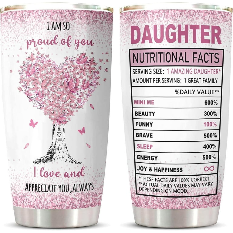 Daughter Gift from Mom/Dad Tumbler, Gifts for Daughter from Mother