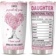 thumbnail image 1 of Daughter Gift from Mom/Dad Tumbler, Gifts for Daughter from Mother/Father - To My Daughter - Mothers Day Graduation Christmas Birthday Gift Ideas for Daughter, Gift for Adult Daughter Cup 20oz, 1 of 6