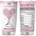 thumbnail image 1 of Daughter Gift from Mom/Dad Tumbler, Gifts for Daughter from Mother/Father - To My Daughter - Mothers Day Graduation Christmas Birthday Gift Ideas for Daughter, Gift for Adult Daughter Cup 20oz, 1 of 6