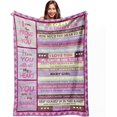 thumbnail image 1 of Daughter Gift from Mom, to My Daughter Blanket, Daughter Blanket from Mom, Birthday Gifts for Daughter, Daughter Birthday Gifts Ideas,Gifts for Daughters from Mothers Throw Blankets 60"X50" 60"x50" Daughter Gift from Mom, 1 of 9