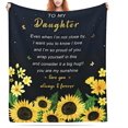 thumbnail image 1 of Daughter Gift from Mom, Daughter Blanket Gift from Mom and Dad, Birthday Gifts for Daughter, Daughter Gifts, Mothers Day Blanket Gifts for Daughter, to My Daughter Throw Blanket 50"x60", 1 of 6