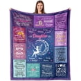 thumbnail image 1 of Daughter Gift from Mom, Daughter Gifts Blanket 60"x50", Birthday Gifts for Daughter Adult from Mother, Grown Daughter Gifts Ideas for Mother''s Day Graduation Christmas, to My Daughter Throw Blanket, 1 of 6