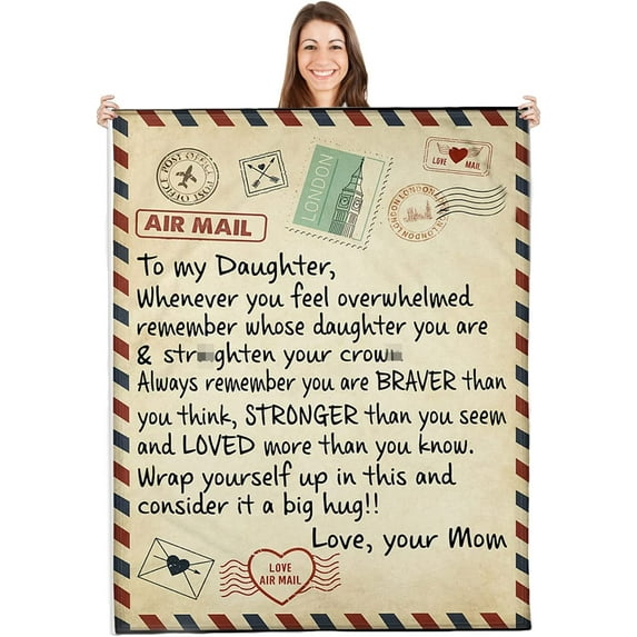 Daughter Gift from Mom,Daughter Gifts,Gifts for Daughter,Birthday Gifts for Daughter Adult,Gifts for Daughters from Mothers, for Daughter,to My Daughter Blanket(60x80)