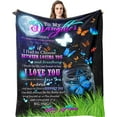 thumbnail image 1 of Daughter Gift from Mom, Gifts for Daughter Blanket from Mom, to My Daughter Blanket Birthday Gifts for Daughter Adult, Wedding Anniversary Valentine Gifts for Grown Daughters from Mothers (50"x60"), 1 of 6