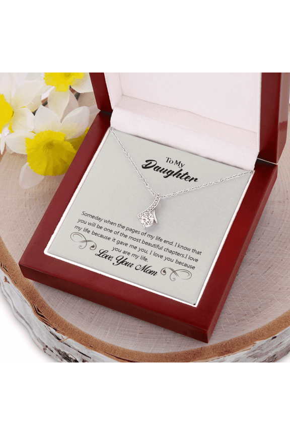 Daughter Gift Necklace, Birthday Gift Necklace For Daughter, Daughter Appreciation Gift Necklace, Gift Necklace From Mom, Alluring Beauty Gift Necklace