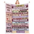 thumbnail image 1 of Daughter Gift from Mom Unique Birthday Gifts for Adult Daughter from Mom to Daughter Birthday Gift for Grown Daughter Gifts Blanket Daughter, 1 of 1