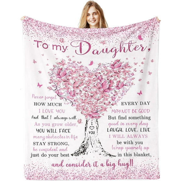 Daughter Gifts, Daughter Birthday Gift, Birthday Gifts for Daughter Blanket, Daughter Gifts Ideas from Mom Dad, to My Daughter Blanket, Best Daughter Graduation Wedding Gifts