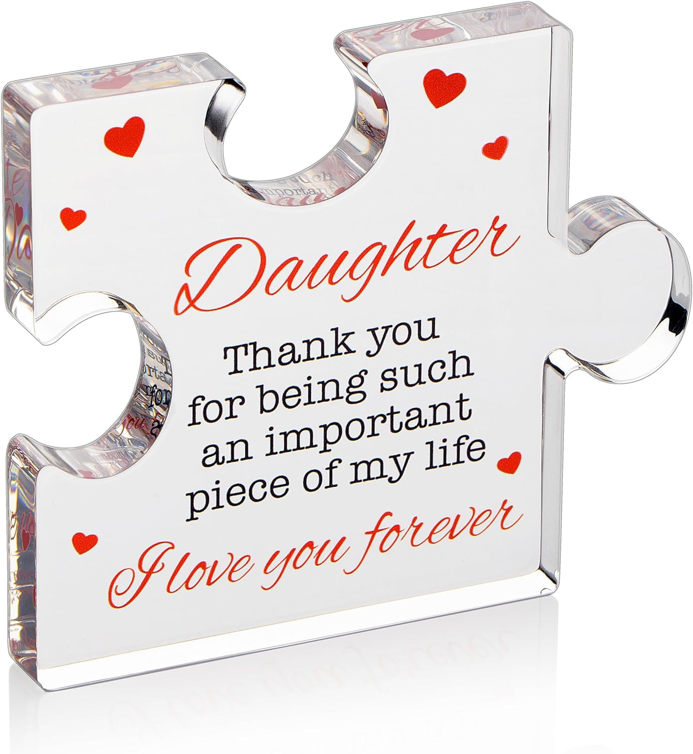 Puzzle Piece Sign Gift For Dad – Engraved Wooden Home Decor For Father's Day Or Birthday