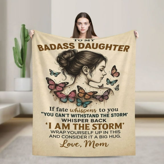 Daughter Gifts, Gifts for Daughter Mother Day, Daughters Gift for Birthday, Christmas, Daughters Blanket 50x40