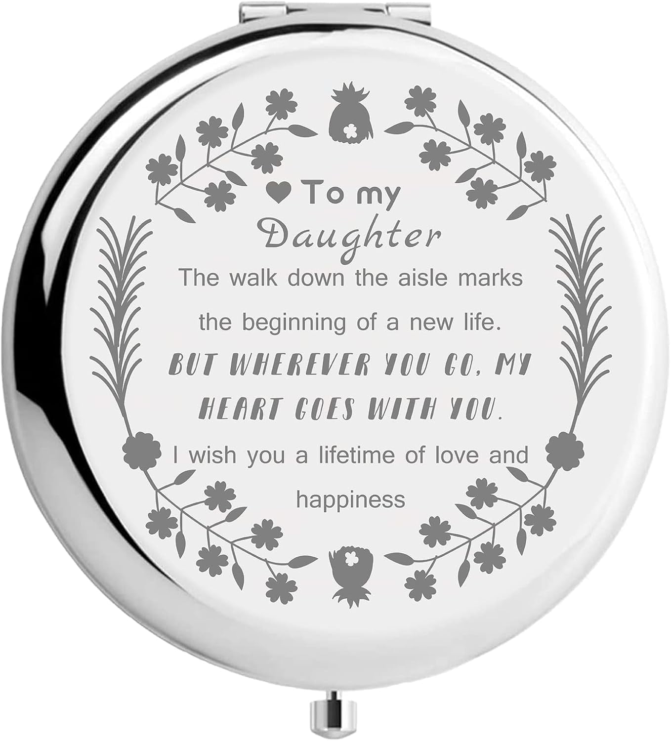 2x Magnifying Mirror CREATCABIN Compact Pocket Mirror - Two-Sided ...