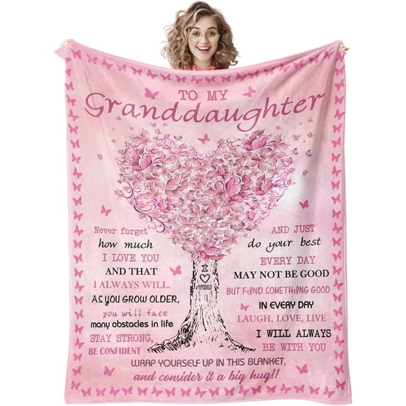 Daughter Gifts from Mom, Daughter Birthday Gifts, Daughter Gifts, Gifts for Daughter, Christmas/Mothers Day/Valentine Day/Graduation/Birthday Gifts for Daughter Adult, to My Daughter Blanket 60" X 50"