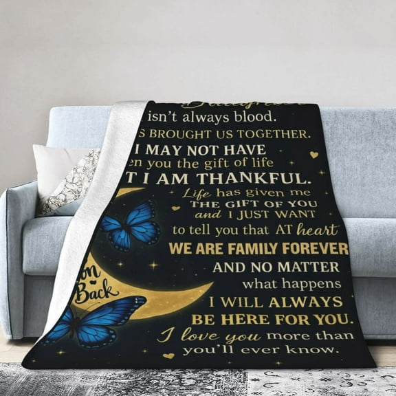 Daughter Gifts from Dad, to My Daughter Blanket from Dad, Father to Daughters Birthday Graduation Wedding Gifts Soft Flannel Throw Blanket 50x40