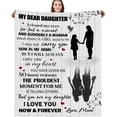 thumbnail image 1 of Daughter Gifts from Mom, to My Daughter Blanket from Mom, Perfect Daughter Graduation, Daughter Birthday Surprise 60"x80" to Keep Warm, 1 of 6