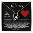 thumbnail image 1 of To My Daughter I Love You Mother's Day - Daughter Necklace - Mother Daughter Jewelry Gift - Daughter Wedding Gift - Forever Love Necklace - White Gold or Yellow Gold - Gift Box, 1 of 5