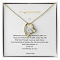 thumbnail image 1 of To My Daughter I Love You Mother's Day - Sunflower Necklace, Daughter Gift From Mom - Mom To Daughter Beauty Necklace - Forever Love Necklace - White Gold or Yellow Gold - Gift Box, 1 of 5