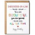thumbnail image 1 of Daughter-In-Law Birthday Card - You Are Beautiful You Are Special - 5 x 7 Inches$$Office, 1 of 8
