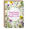 thumbnail image 1 of Daughter In Law Happy Birthday Card Simple Spring Meadow Wildflowers Floral For Her Greeting Card, 1 of 3