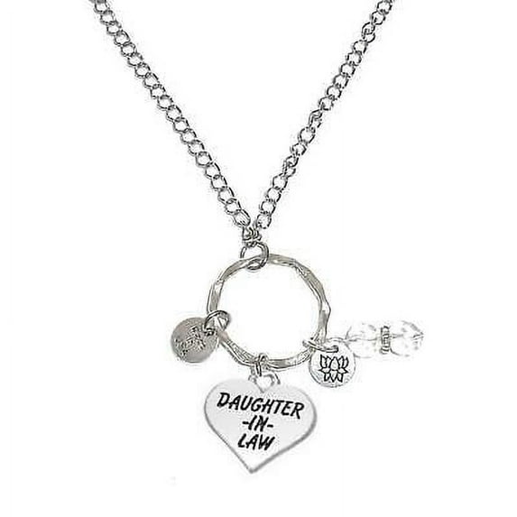 Daughter-In-Law Rear View Mirror Charm - Hanging Ornament by Hidden Hollow Beads