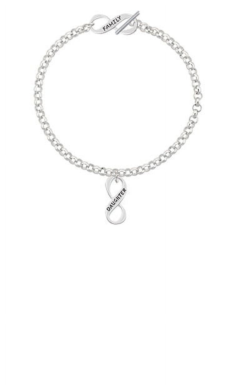 Daughter Infinity Sign Family Infinity Toggle Chain Bracelet - Walmart.com