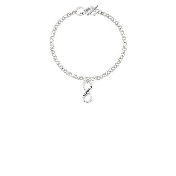 Daughter Infinity Sign Grandma Infinity Toggle Chain Bracelet