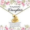 thumbnail image 1 of Daughter Jewelry Gift from Mom, Dad, Parents, Valentine's Day Gifts for Daughter ''MY FRIEND TODAY MY DAUGHTER FOREVER'' Engraved Heart Pendant Necklace (Gold), 1 of 6