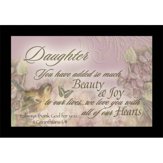 Daughter Joy Woodgrain Inspirational Cottage Garden Traditional Music Box Plays Amazing Grace