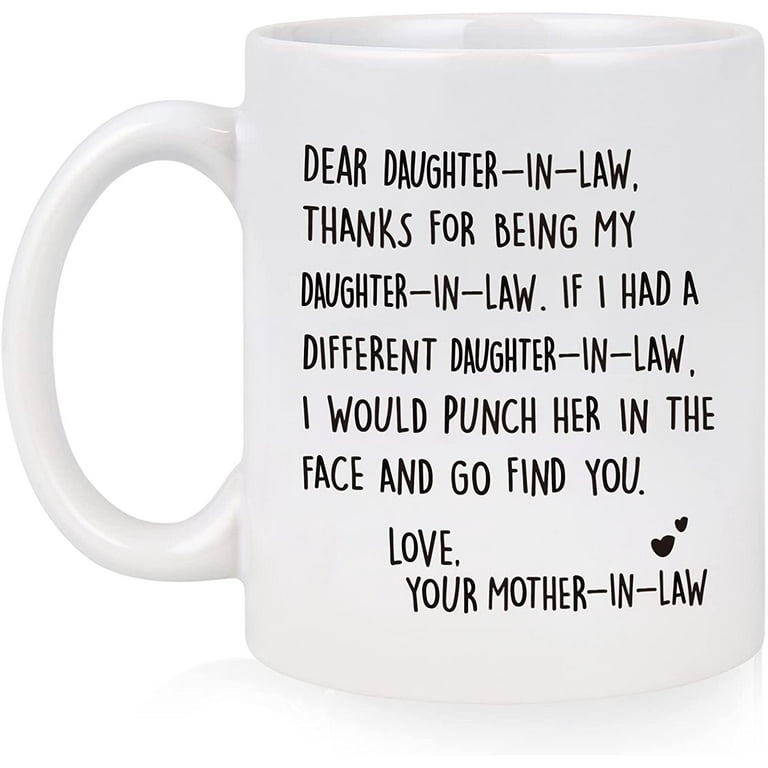 Mother in law Gifts from Son in law, Mothers Day Gifts for mother in law  Birthday Gifts Father in law, Funny mother in law Coffee Mug Christmas Gift  ideas for mother-in-law 