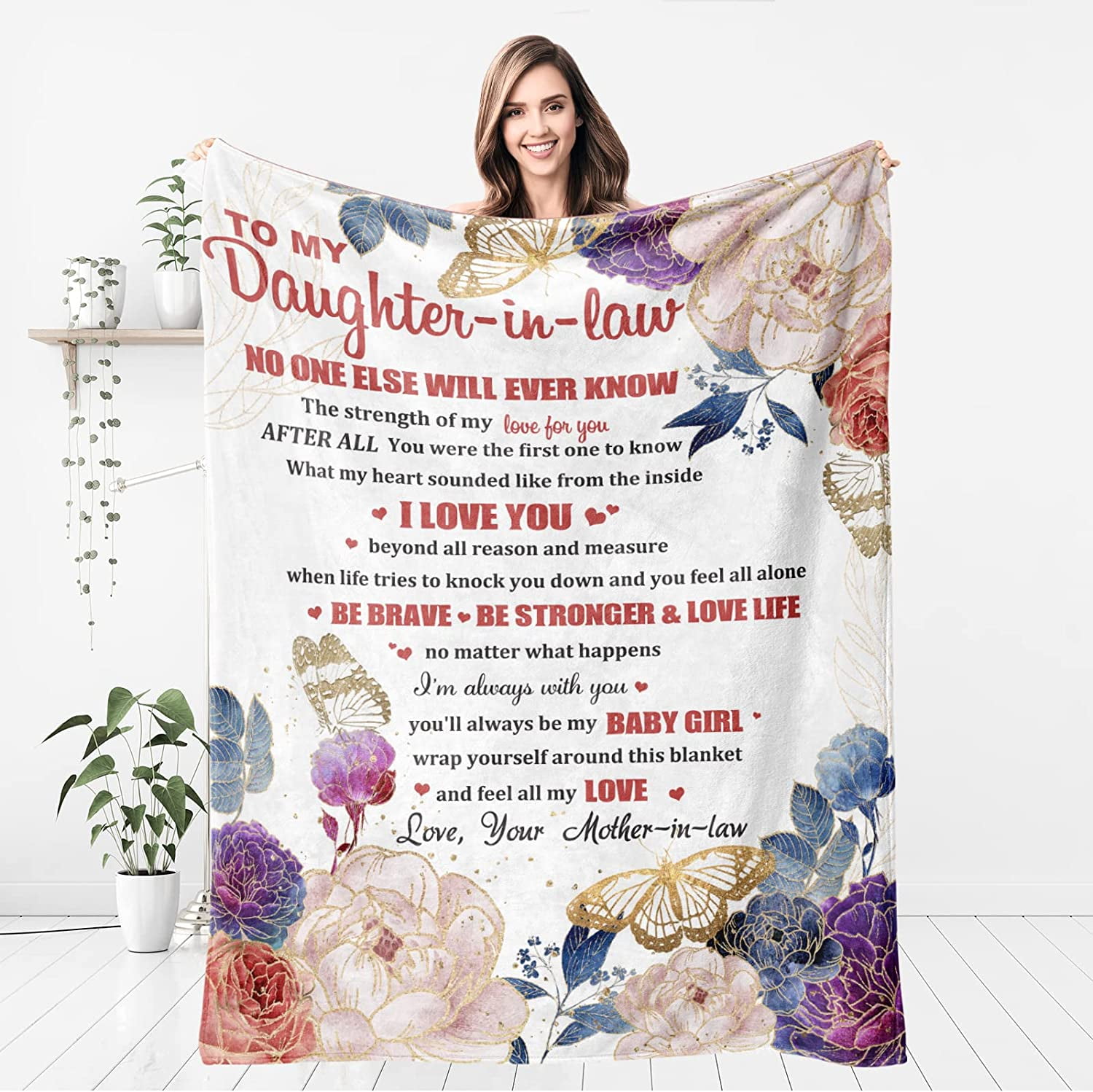 Personalized Gift Ideas For Mom - Mom/Grandma's Garden Birth Month Flower  Blanket