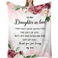 thumbnail image 1 of Daughter in Law Gifts - Daughter in Law Birthday Gifts - Gifts for Daughter in Law, Daughter in Law Gifts from Mother in Law, Daughter in Law Gifts for Christmas, Daughter in Law Blanket, 1 of 7