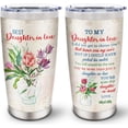 thumbnail image 1 of Daughter In Law Gifts, Daughter In Law Gifts From Mother In Law Tumbler 20oz, Daughter In Law Birthday Gifts, Daughter-in-law Gifts, Best Daughter In Law Gift From Mother In Law, 1 of 6