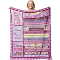 thumbnail image 1 of Daughter in Law Gifts, Gifts for Daughter in Law, Daughter in Law Gifts from Mother in Law, Gift for Daughter in Law, Future Daughter in Law Gifts for Christmas Blanket 60"x50", 1 of 6