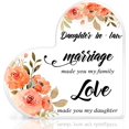 thumbnail image 1 of Daughter in Law Gifts from Mother in Law, Best Daughter-in-Law Gifts, Wedding, Christmas, Birthday Present for Daughter-in-Law, Heart Decorative Signs & Plaques, 1 of 6