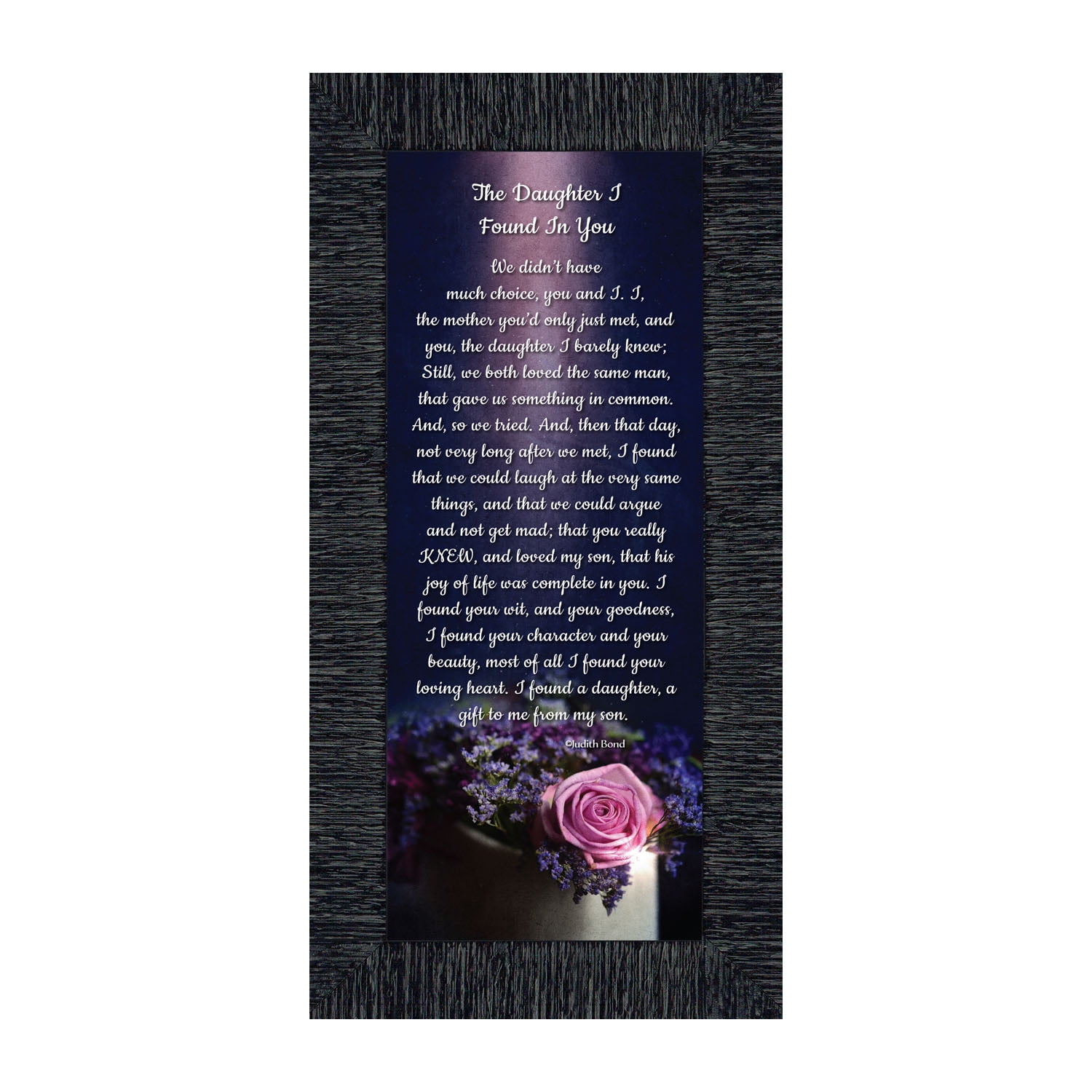 Daughter In Law Gifts from Mother In Law, Gift for Future Daughter In Law, Bonus Daughter Gifts from Mother of the Groom, Daughter In Law Birthday Card, The Daughter I Found In You Home Decor, 7308CH