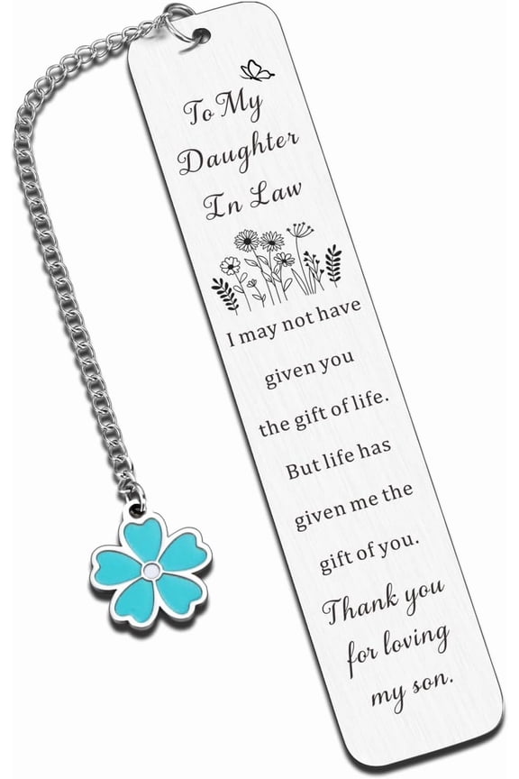 Daughter In Law Valentine Gift, Favorite Future Daughter In Law Gifts, Daughter In Law Gifts from Mother In Law, Wedding Anniversary Christmas Gifts for Daughter In Law,Something Blue Gifts for Bride