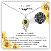 Daughter Necklace for Daughter from Mom, Daughter Necklace as Daughter Birthday Gift from Dad, Father Daughter Gift from Dad, to My Daughter Necklace from Dad a